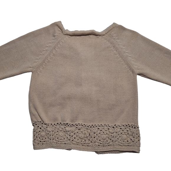 Chasing Fireflies embroidered floral crocheted hem cardigan - Picture 2 of 13